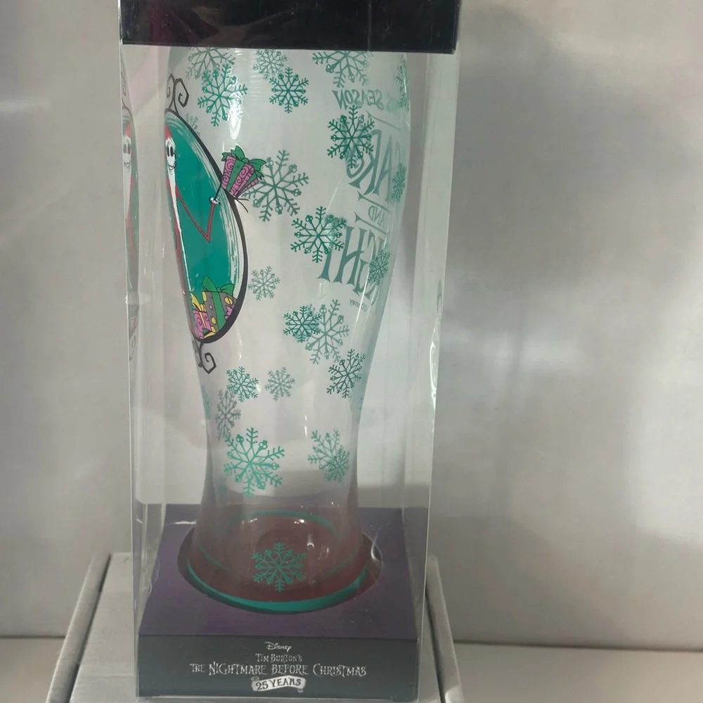 Disney Nightmare Before Christmas‎ Santa Jack Glass Goblet 26oz